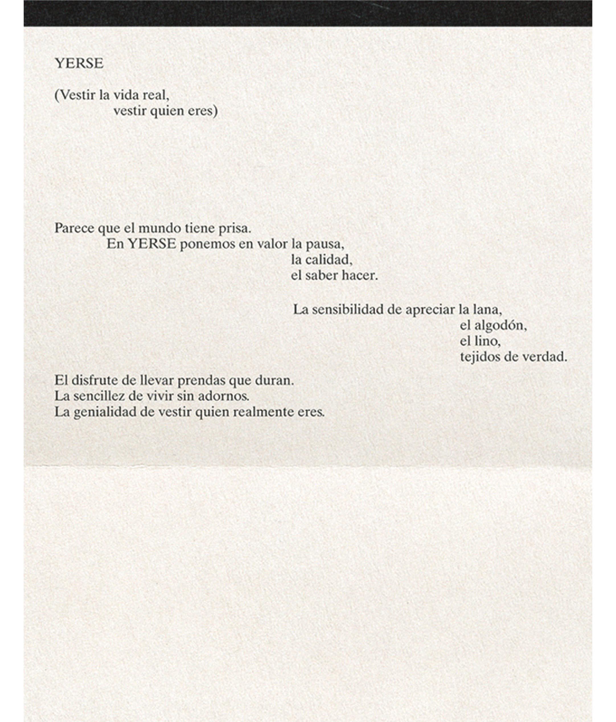 02 YERSE | Brand Promise