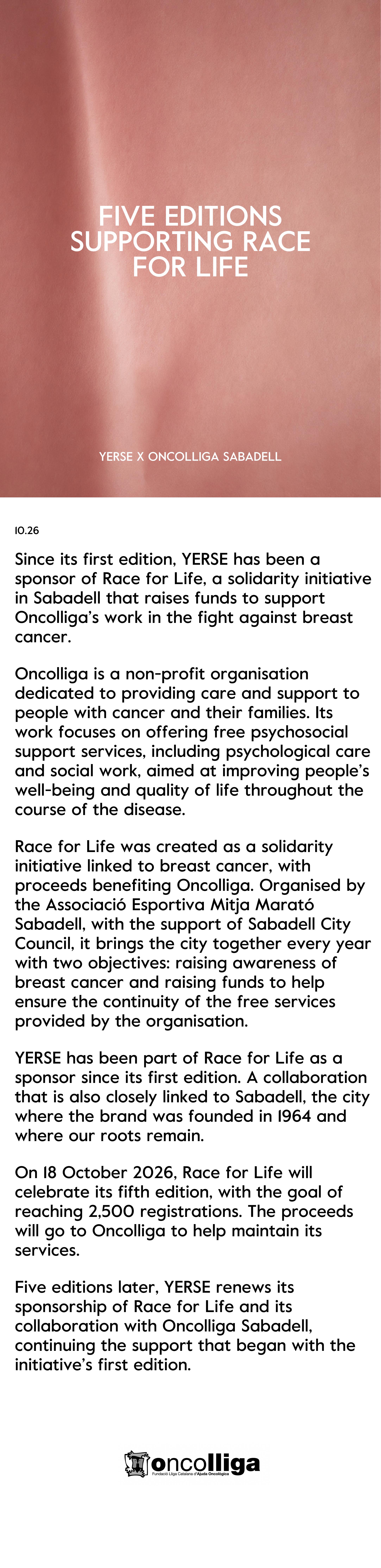 01 YERSE x Oncolliga Sabadell | Cáncer de Mama