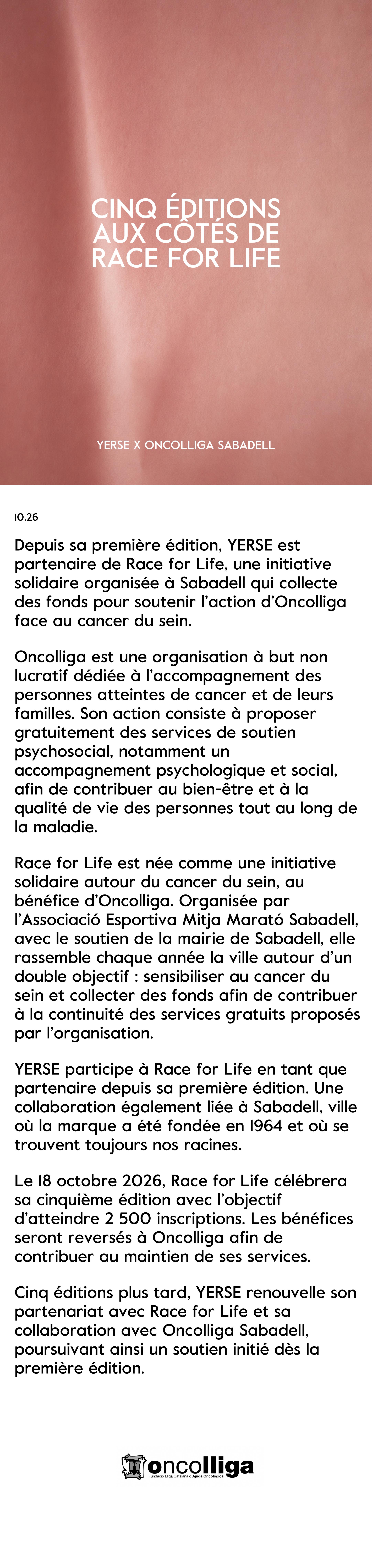 01 YERSE x Oncolliga Sabadell | Cáncer de Mama