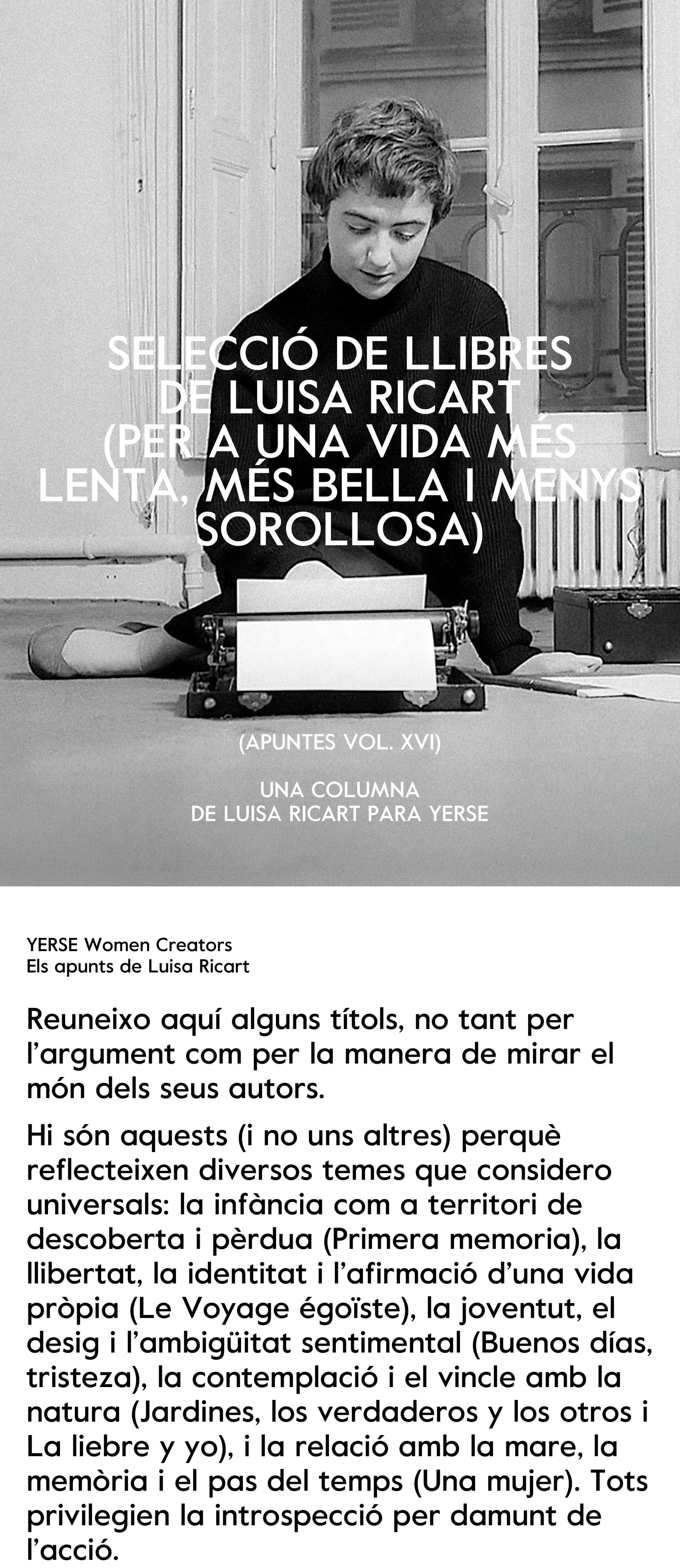 01 LUISA RICART Vol. 16
