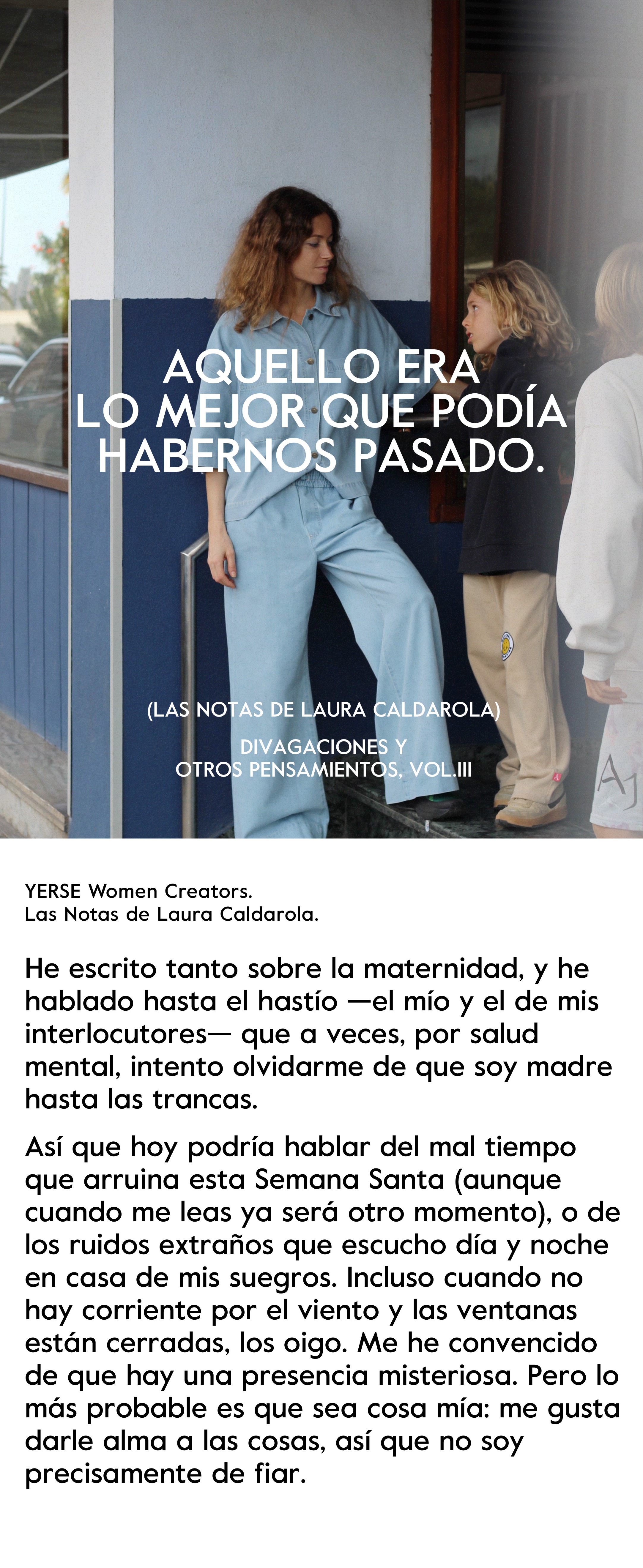 01 Las Notas de Laura Caldarola | Vol. III