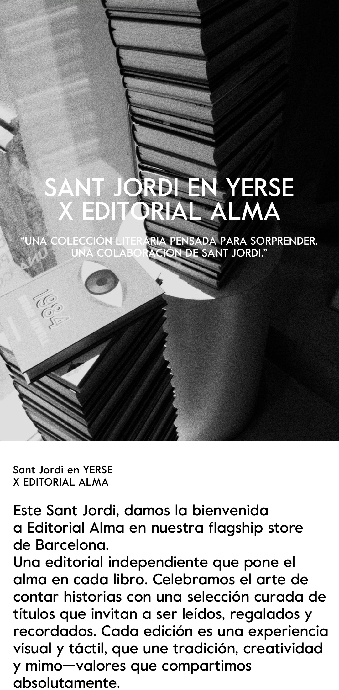 01 Sant Jordi | YERSE x EDITORIAL ALMA