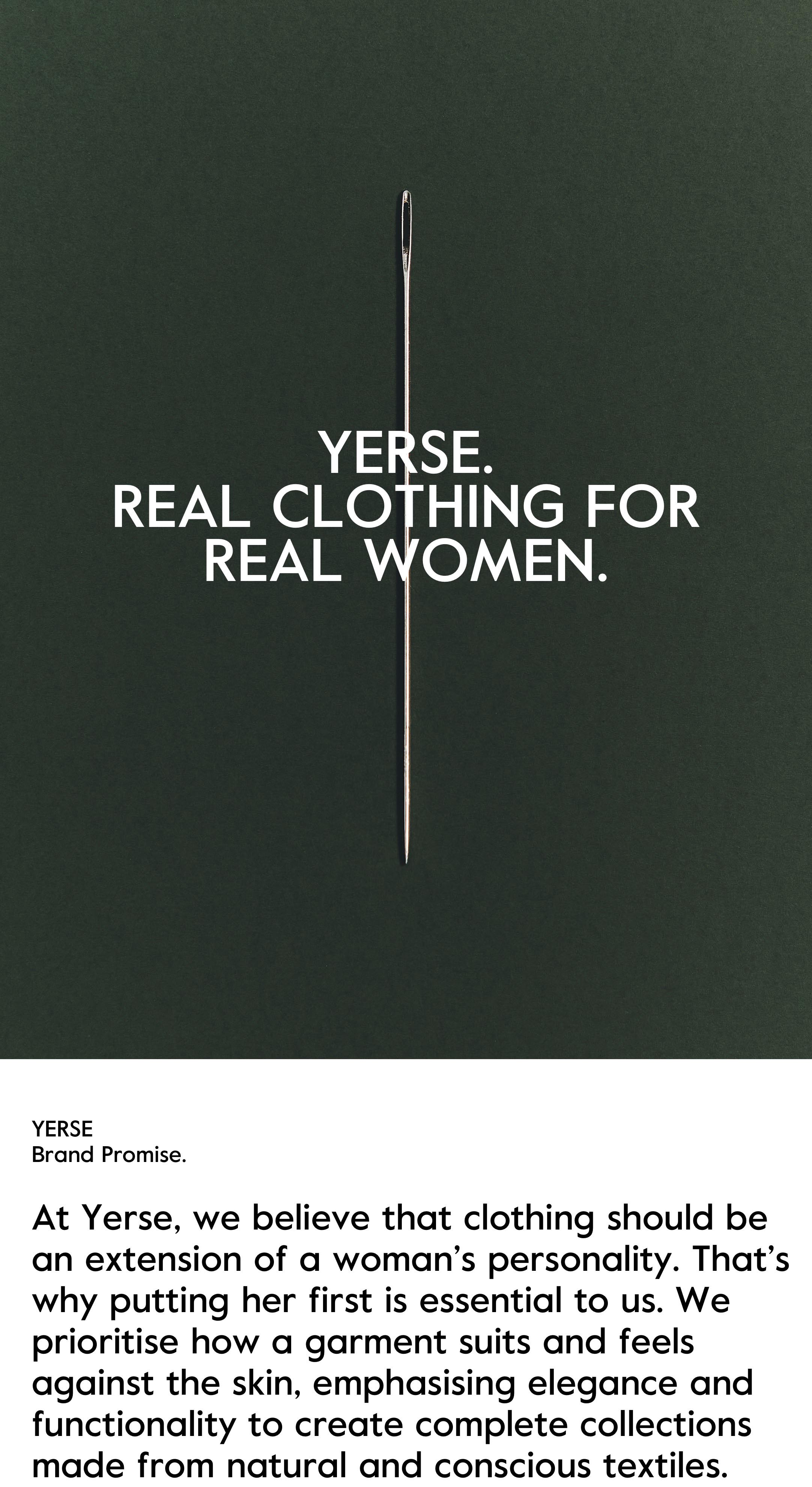01 YERSE| Brand Promise