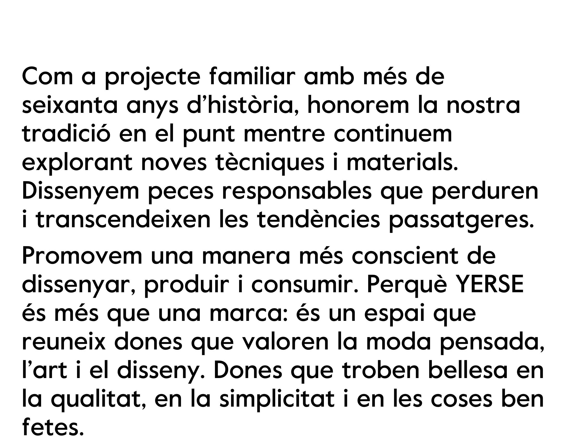 03 YERSE | Brand Promise