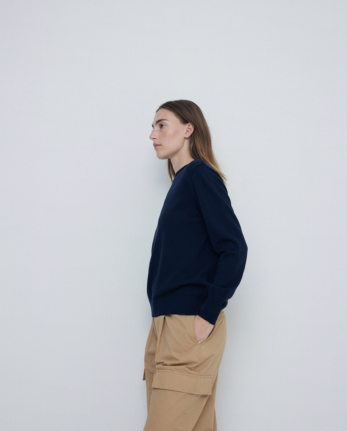 Sweater with navy pants hotsell