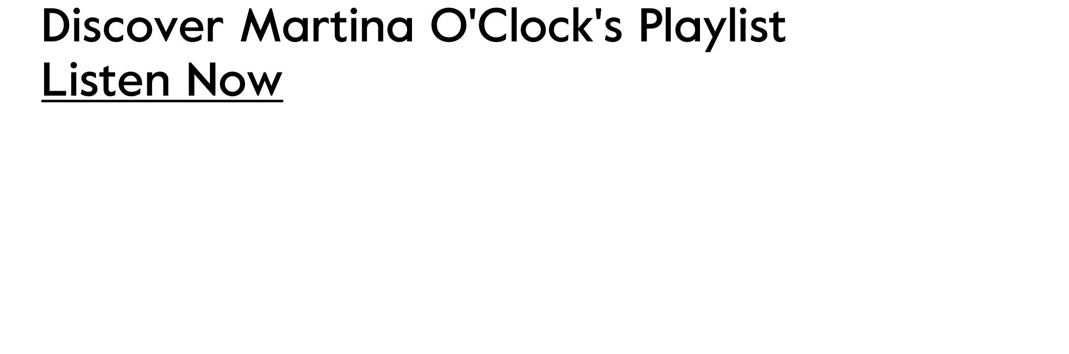 08 Martina O'Clock