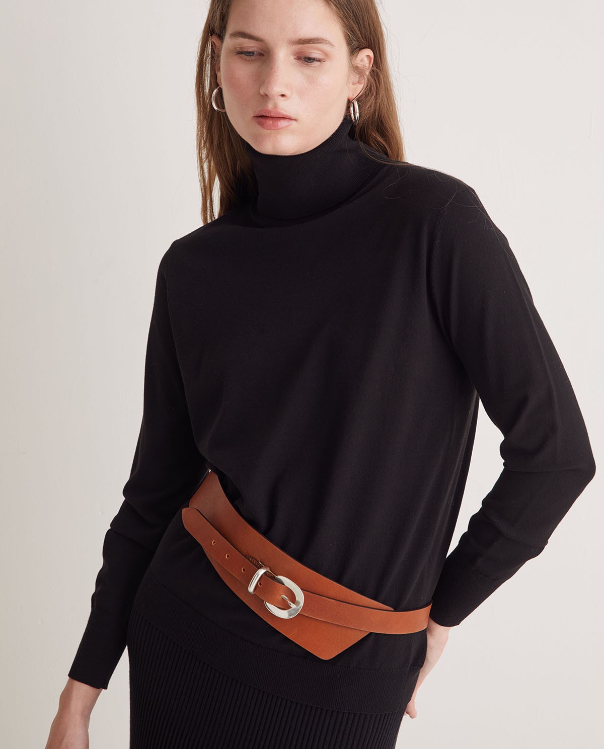 Leather sash belt - Sash belt