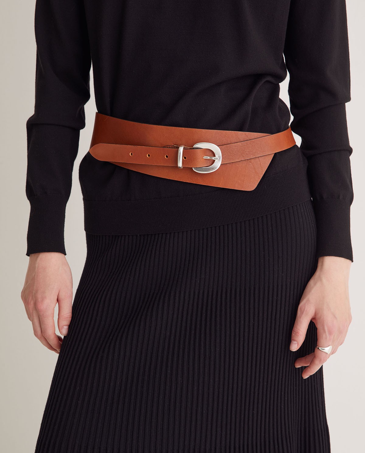 Leather sash belt - Sash belt 1