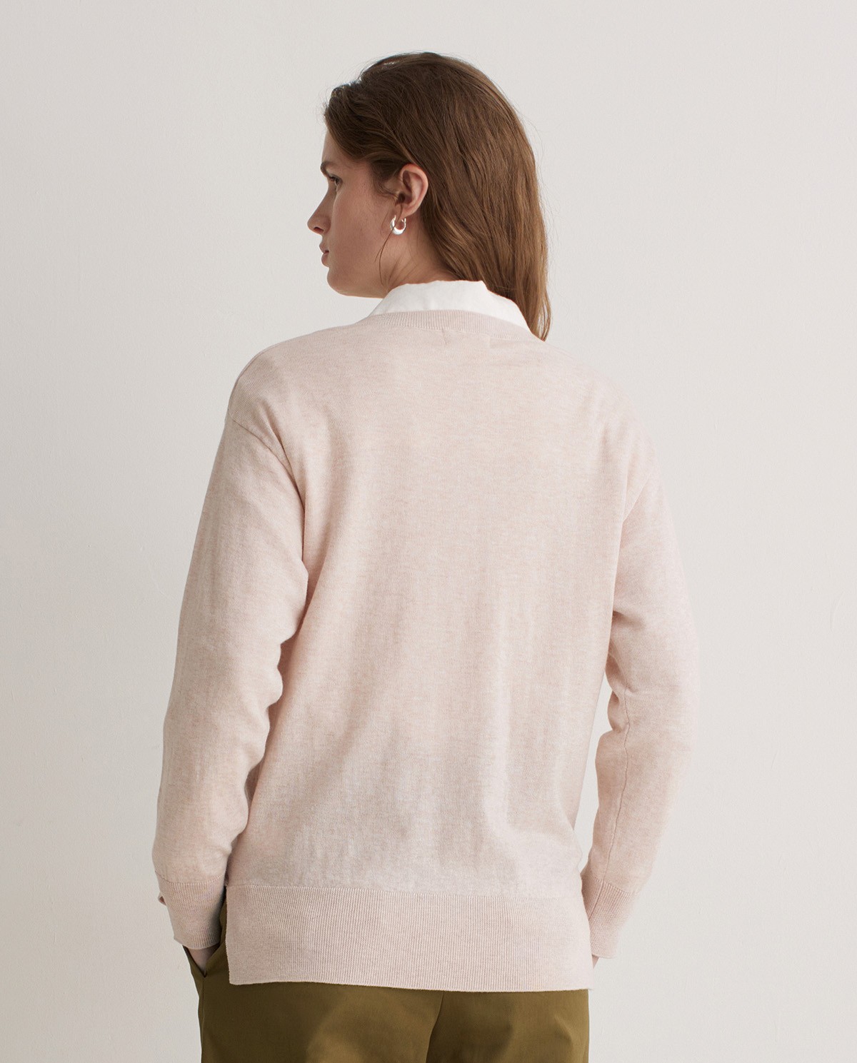 Jersey algodón orgánico y lana calado crudo - Jersey mezcla de algodón orgánico y lana RWS 4