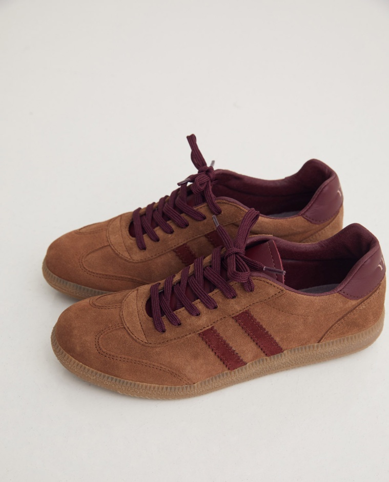 Deportiva serraje camel - Deportiva serraje