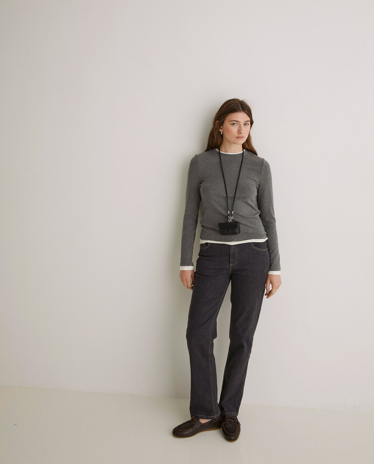 Straight-leg jeans in grey organic cotton - Organic cotton jeans 2