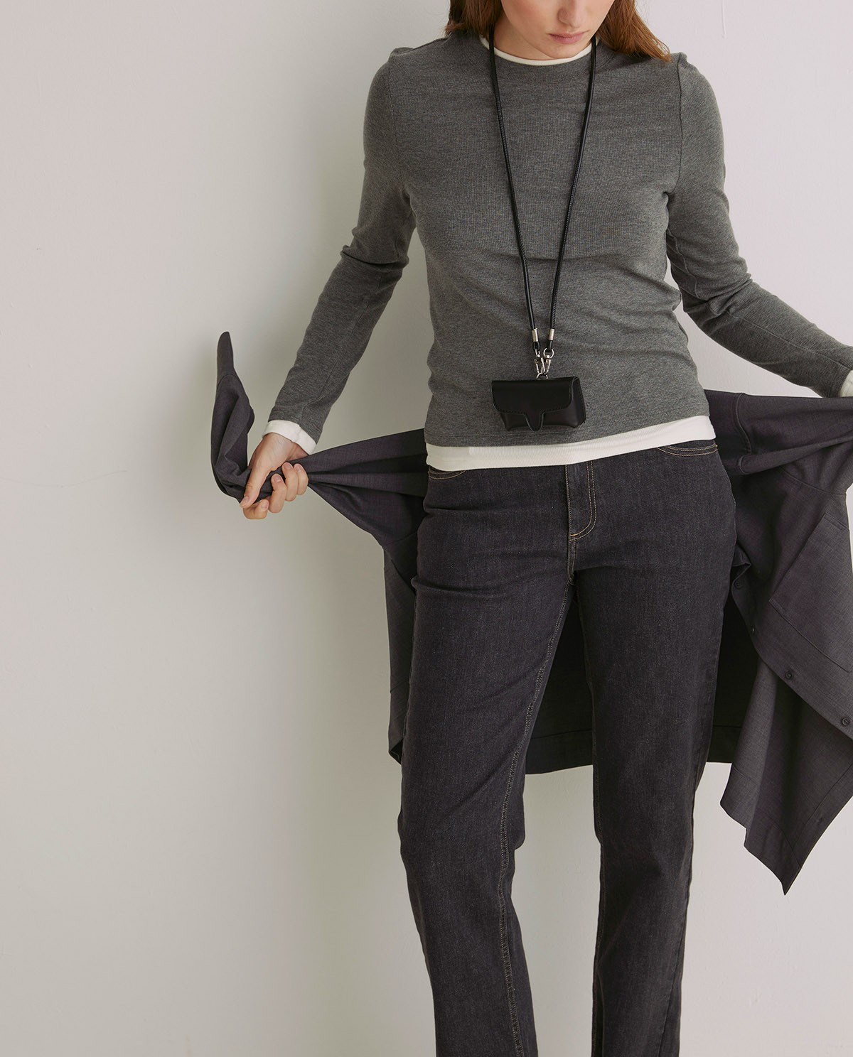 Straight-leg jeans in grey organic cotton - Organic cotton jeans 1