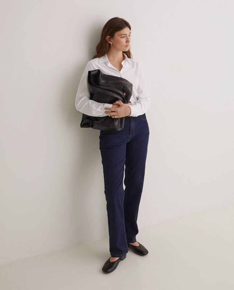 Jeans rectos algodón orgánico azul - Jeans algodón orgánico