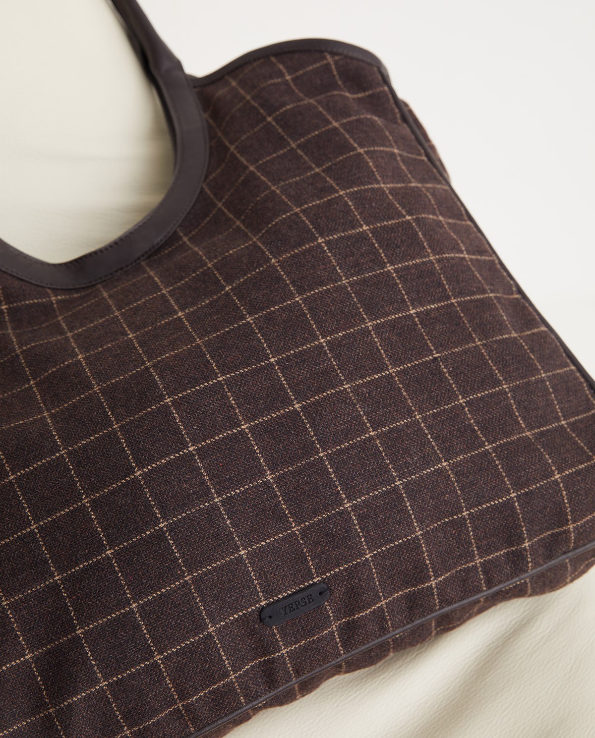 Maxi sac cabas finition cuir marron - Maxi sac cabas 5