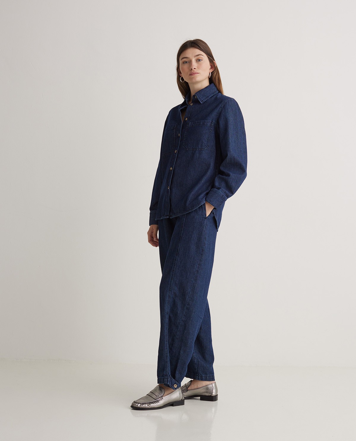 Jeans algodón orgánico balloon fit azul - Jeans <strong>100% algodón orgánico 2