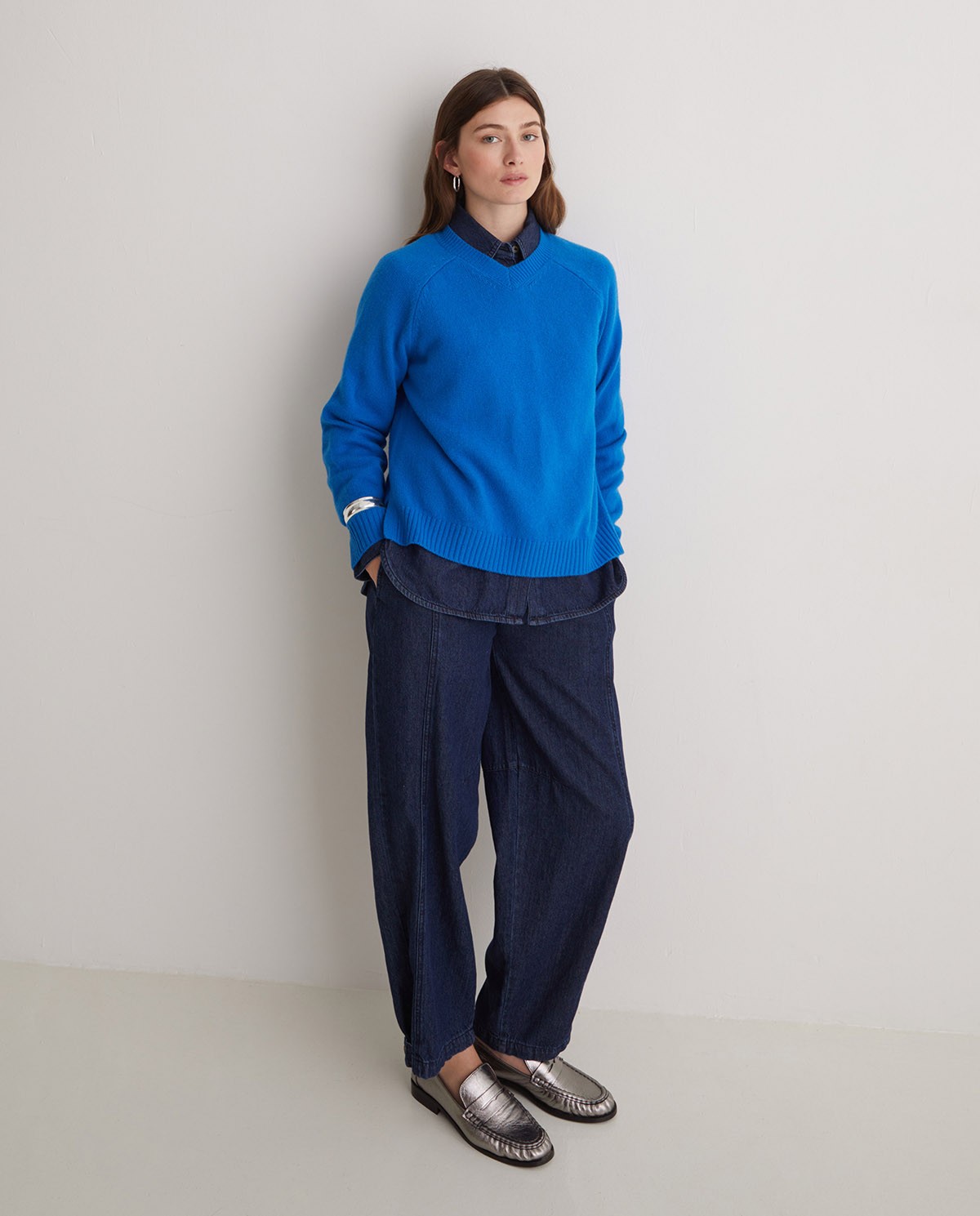 Jeans algodón orgánico balloon fit azul - Jeans <strong>100% algodón orgánico 7