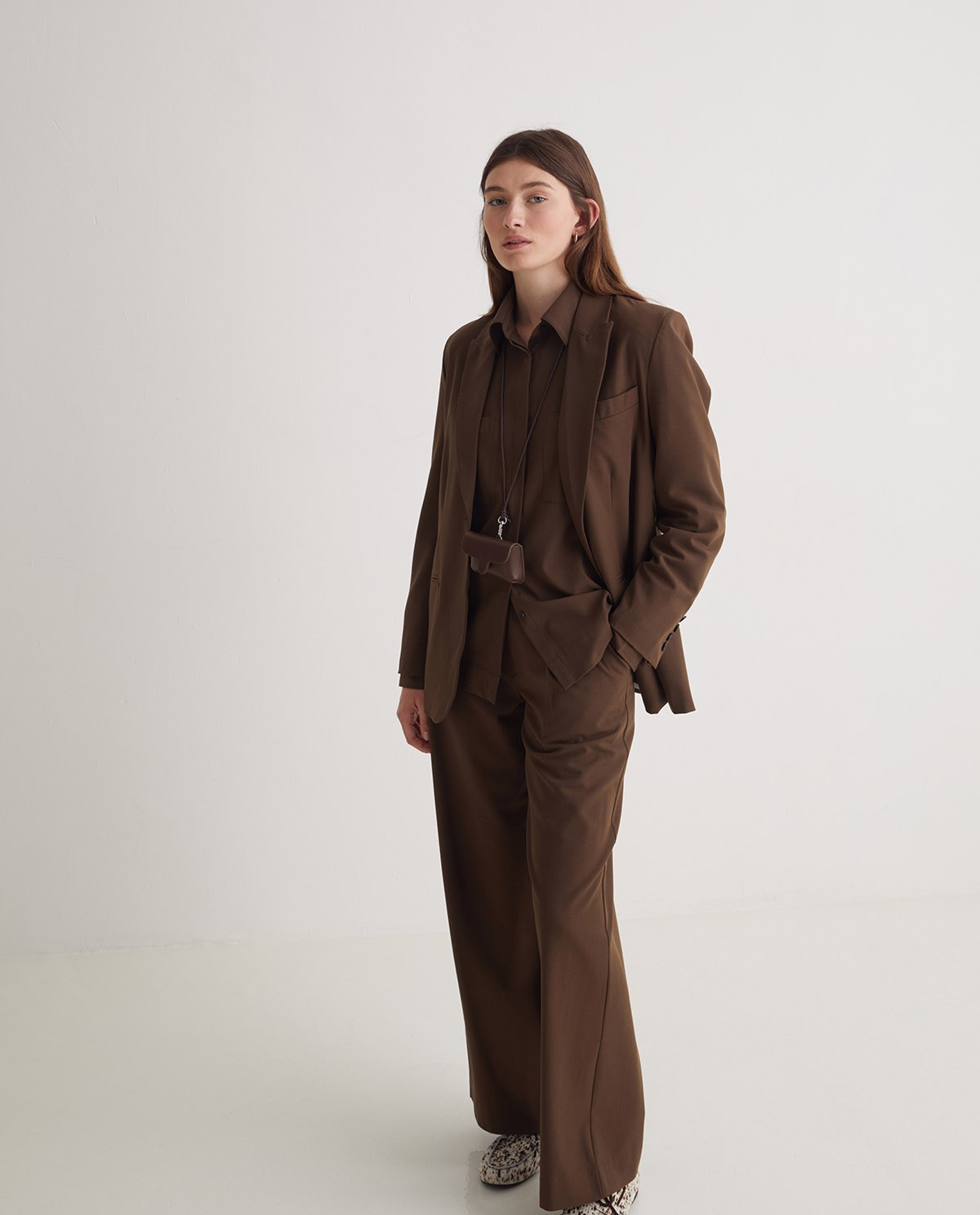 Brown wool suit blazer - Lined blazer 4