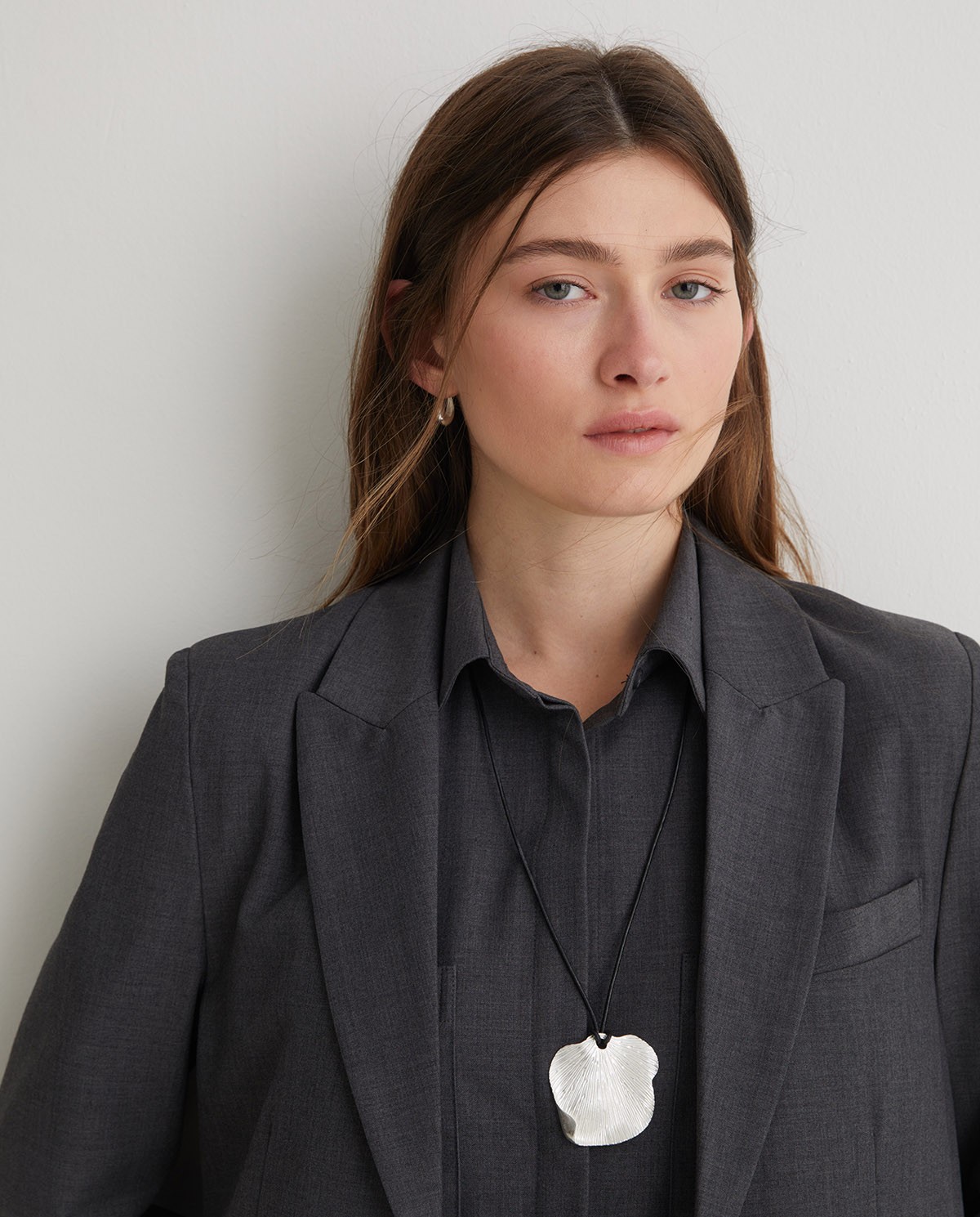 Gray wool suit blazer - Lined blazer 1