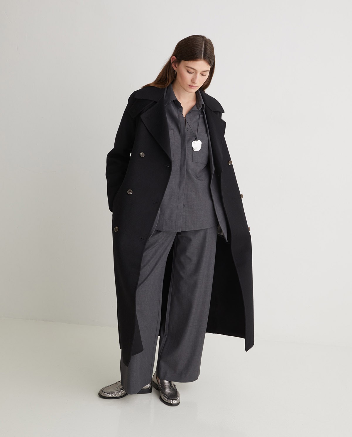 Long-sleeved shirt with pockets, gray - Long-sleeved shirt 6