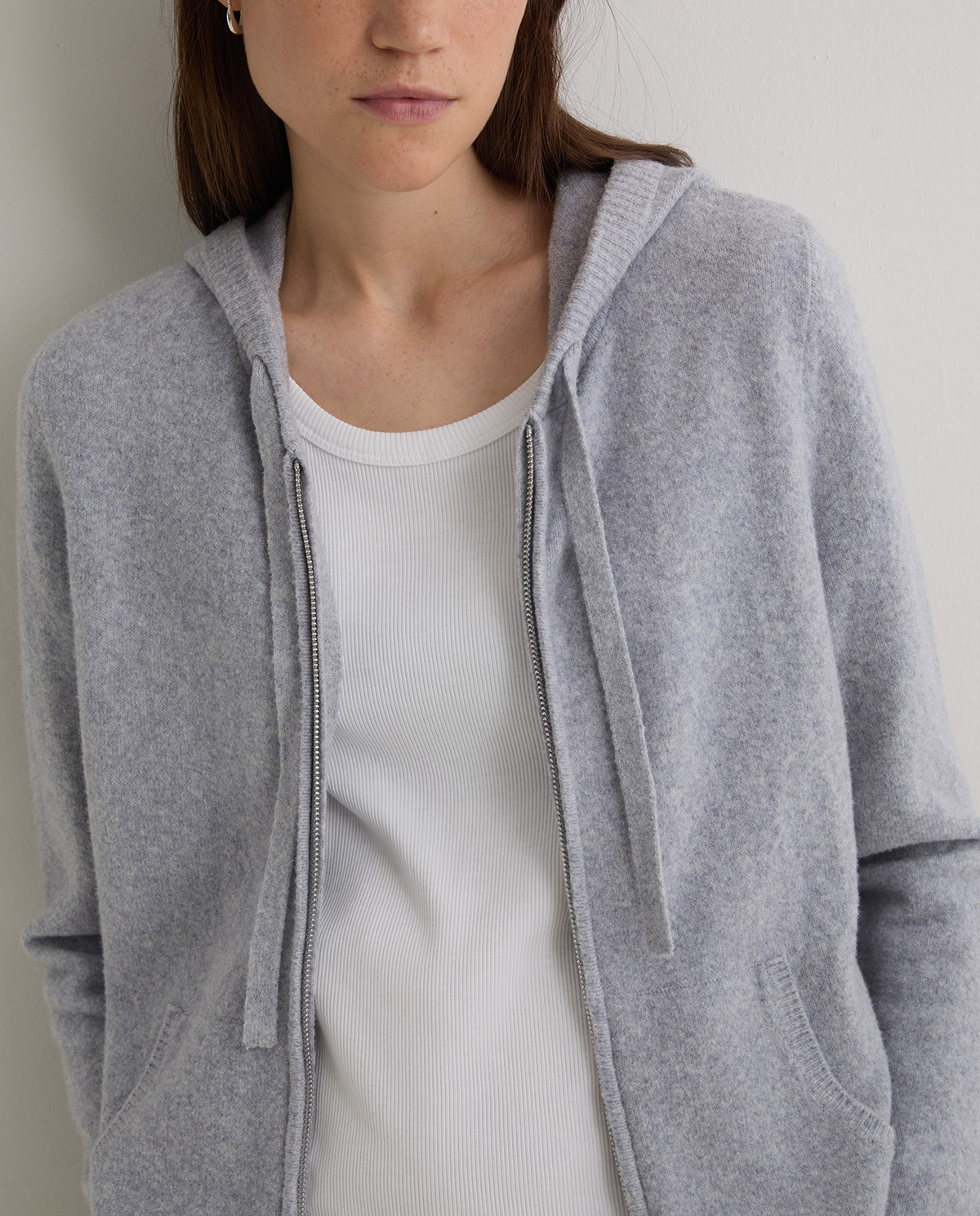Sudadera con capucha gris - Sudadera con capucha