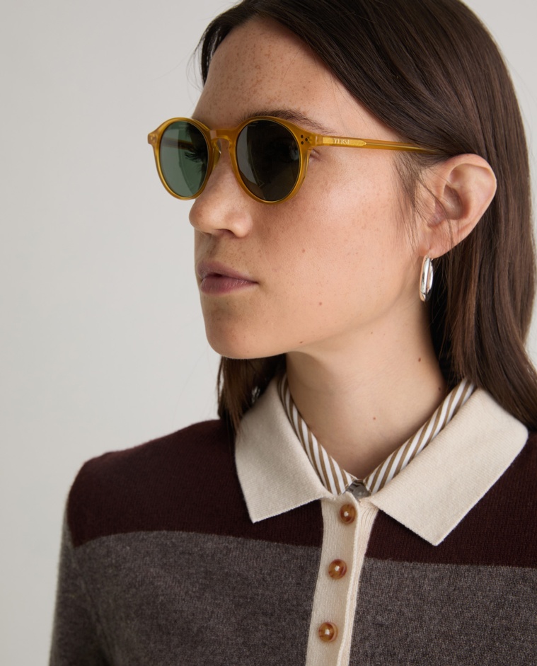 Round caramel sunglasses - Sunglasses