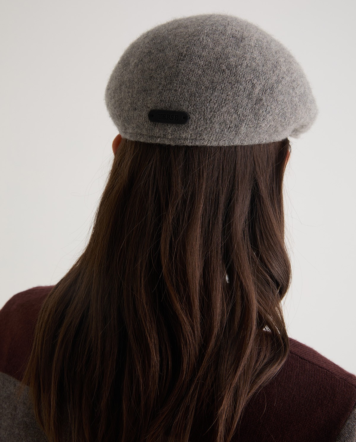 Boina con lana fina gris mujer Yerse - Detalle frontal 1