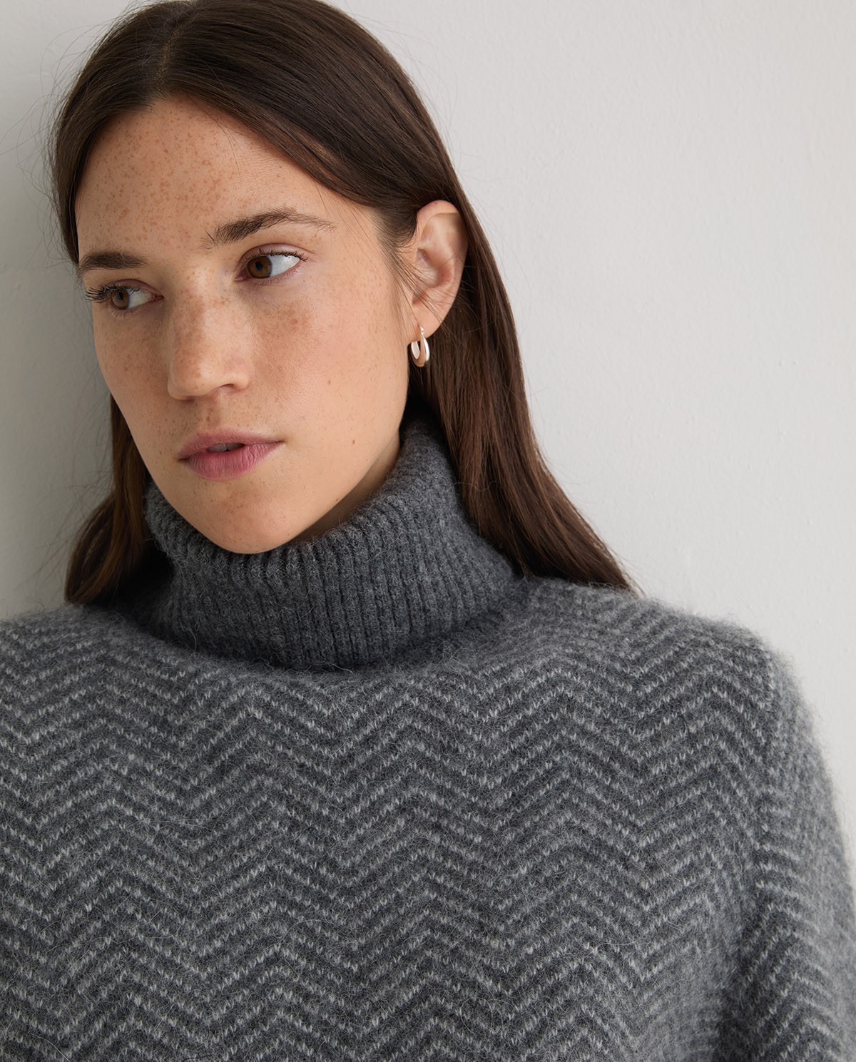 Jersey cuello vuelto espiga Jacquard - Jersey de cuello vuelto 4