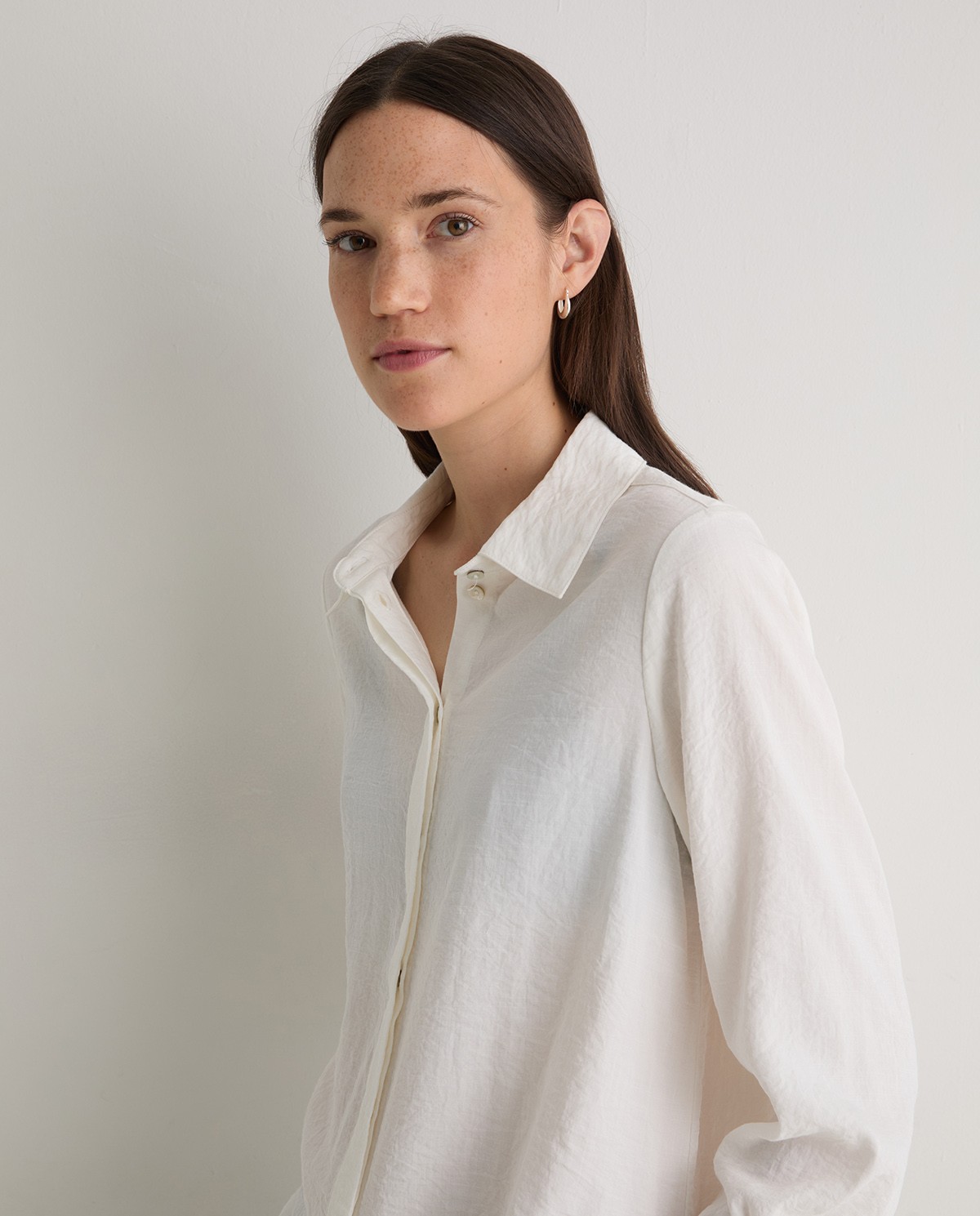 Camisa fina blanco - Camisa de manga larga 2