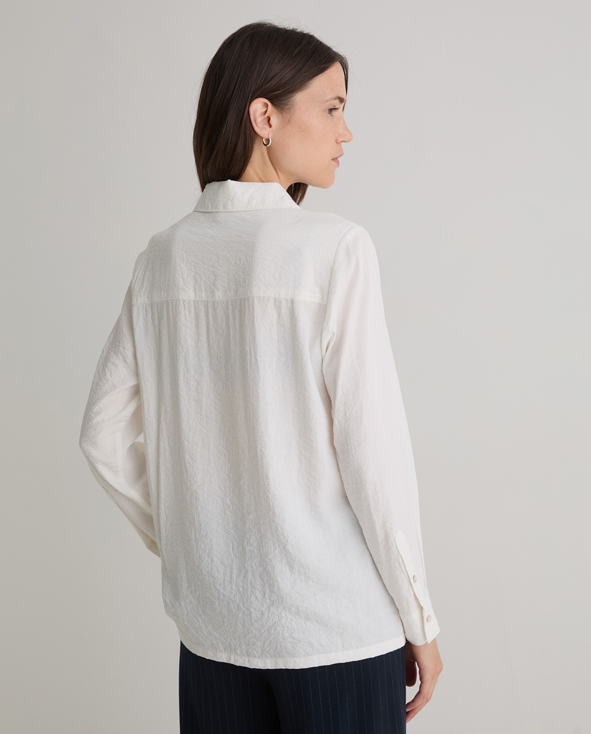 Camisa fina blanco - Camisa de manga larga 3
