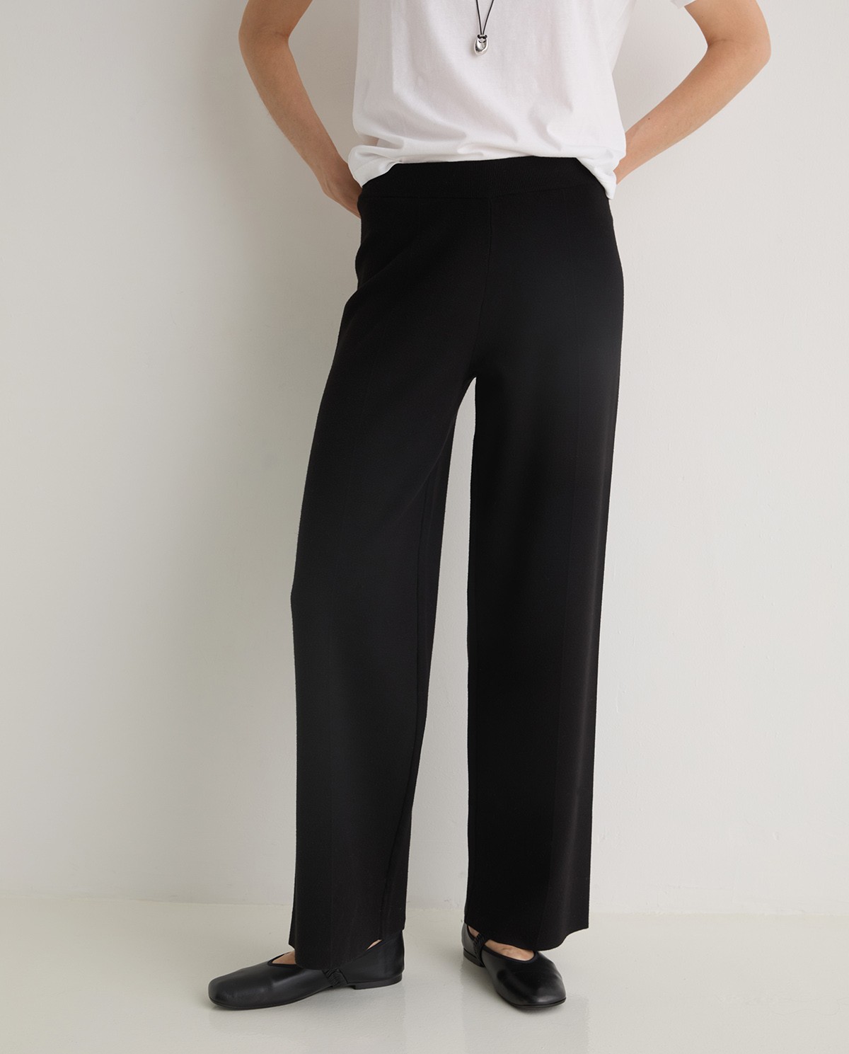 Pantalón regular fit con viscosa negro - Pantalones regular fit 2
