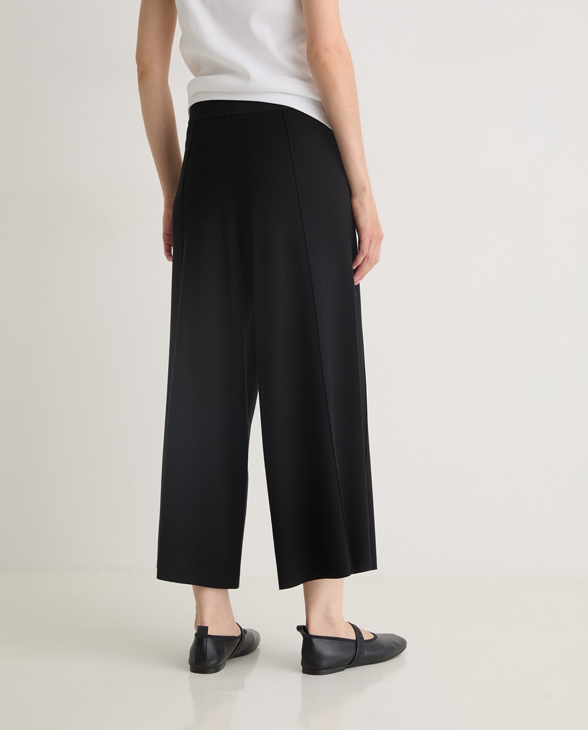 Pantalón culotte con viscosa negro - Pantalones estilo culotte 4