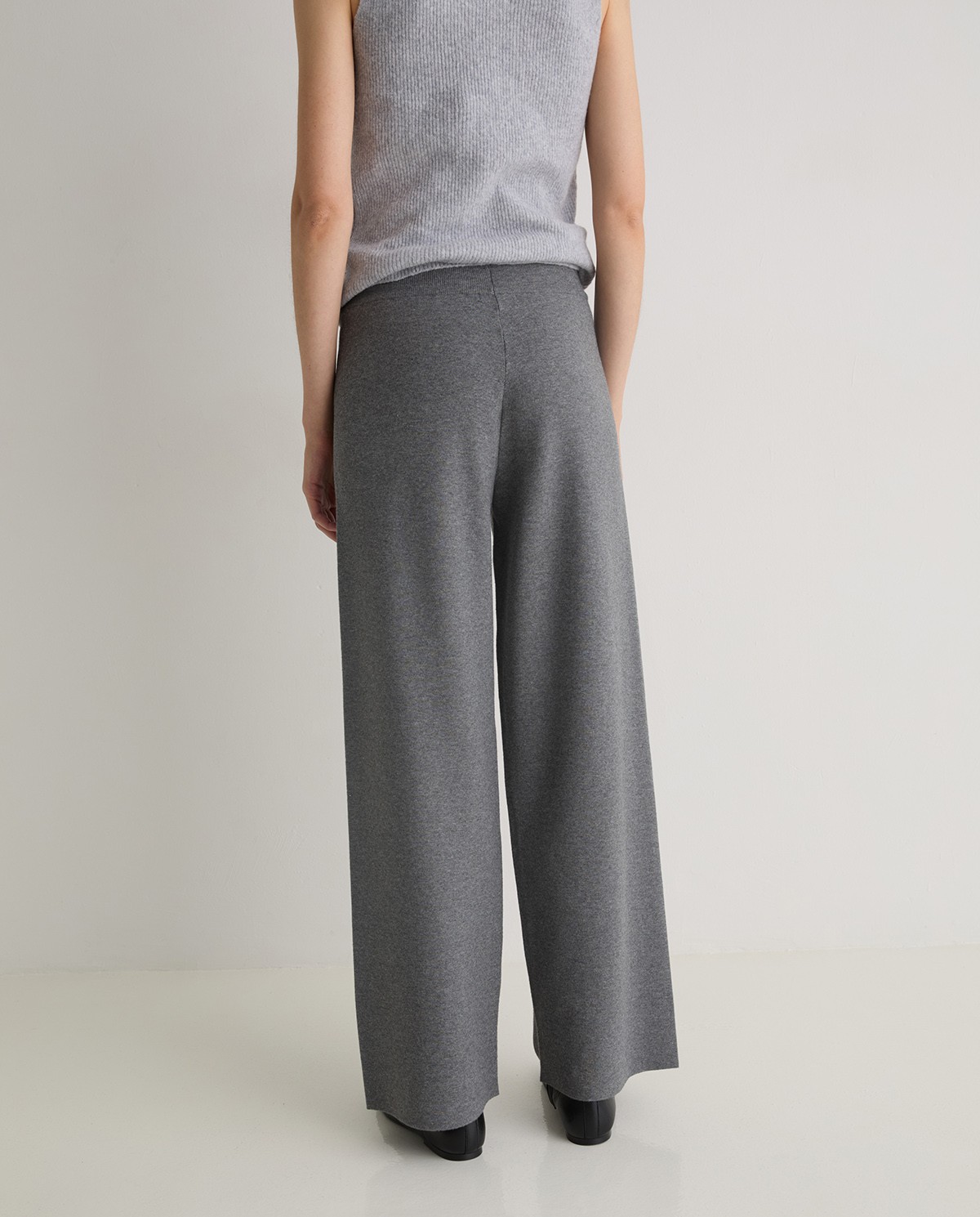 Pantalón regular fit con viscosa gris - Pantalones regular fit 2