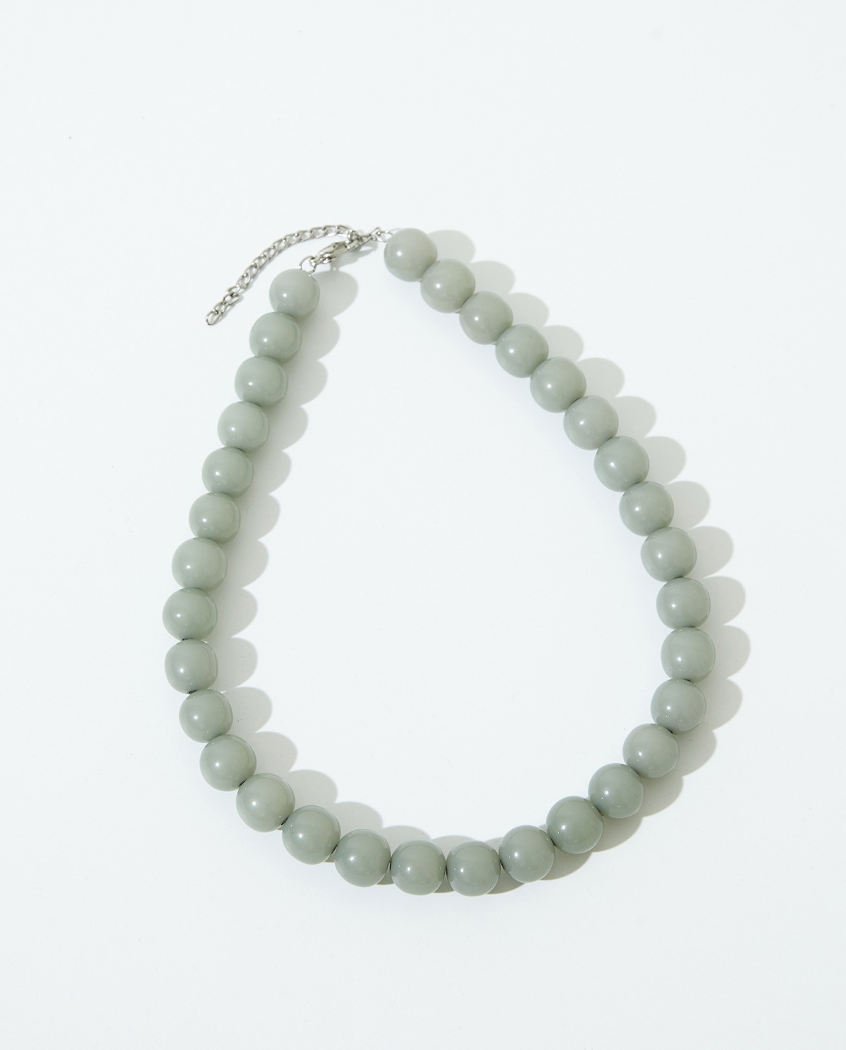 Beaded necklace water green woman Yerse - Front view 2