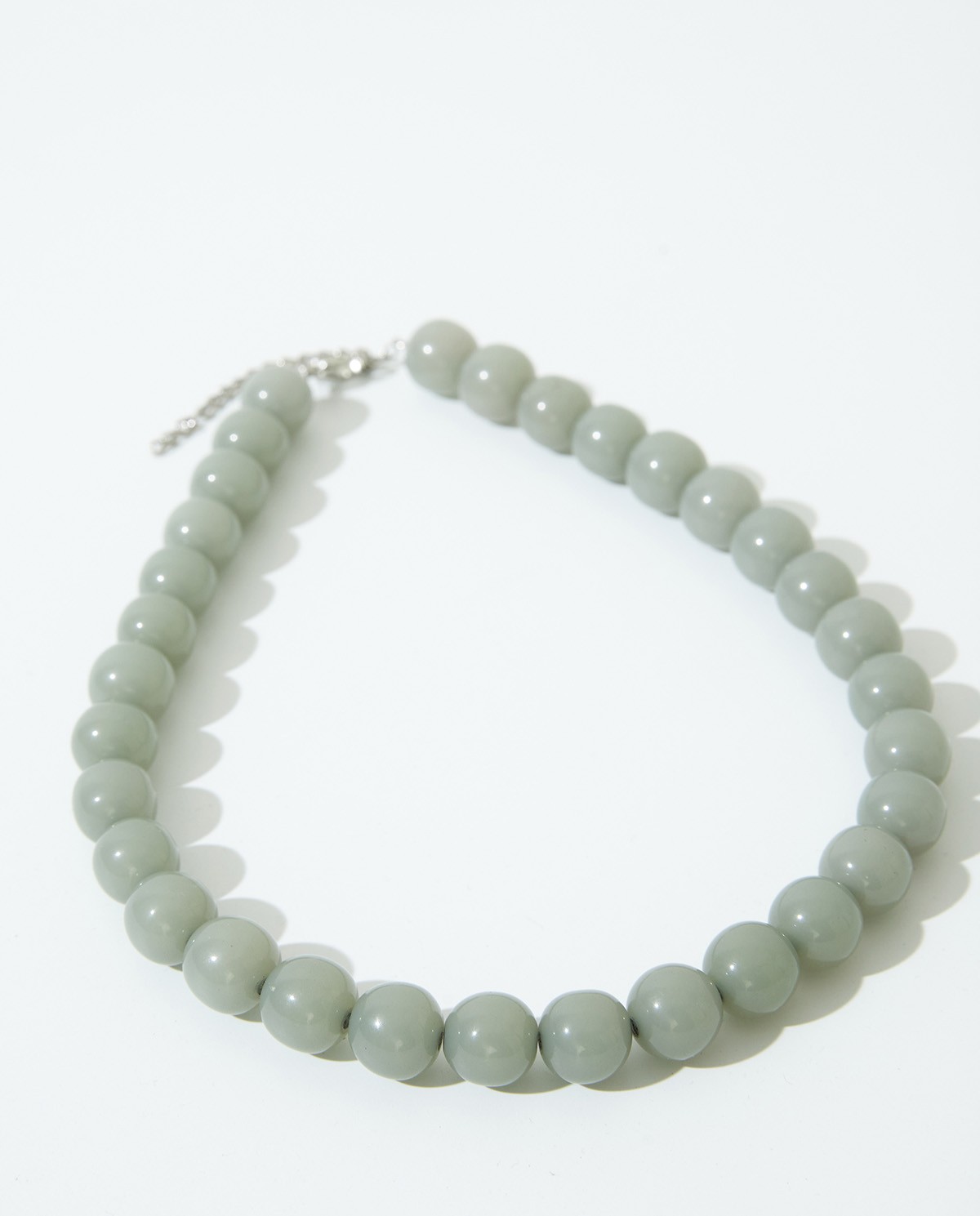 Beaded necklace water green woman Yerse - Front view 1