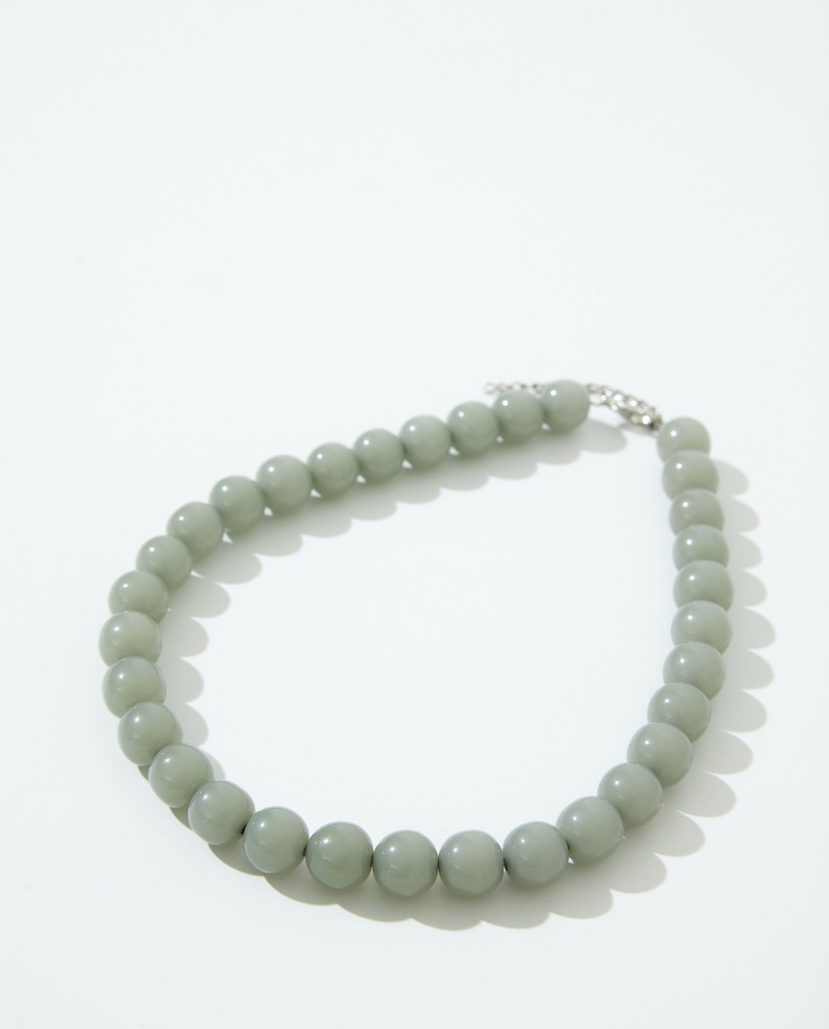 Beaded necklace water green woman Yerse - Front view