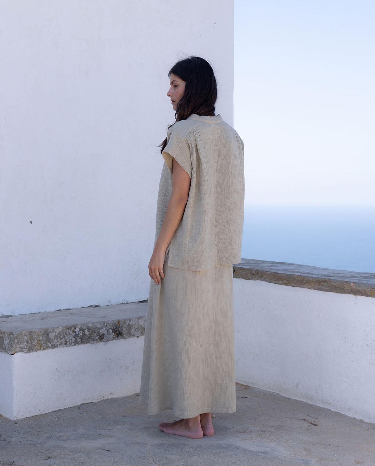 Top de mussolina escot en punta|Yerse 5