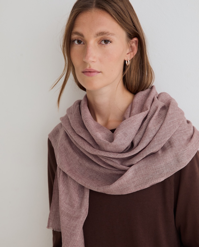 Foulard toucher doux bordeaux