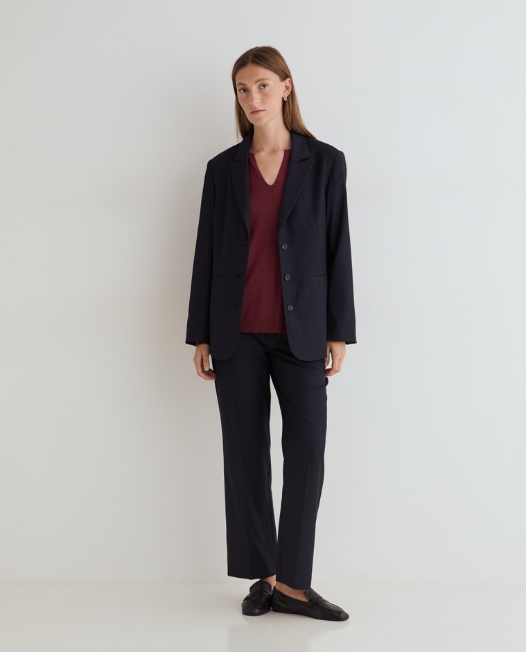 Pantalón de traje en azul marino