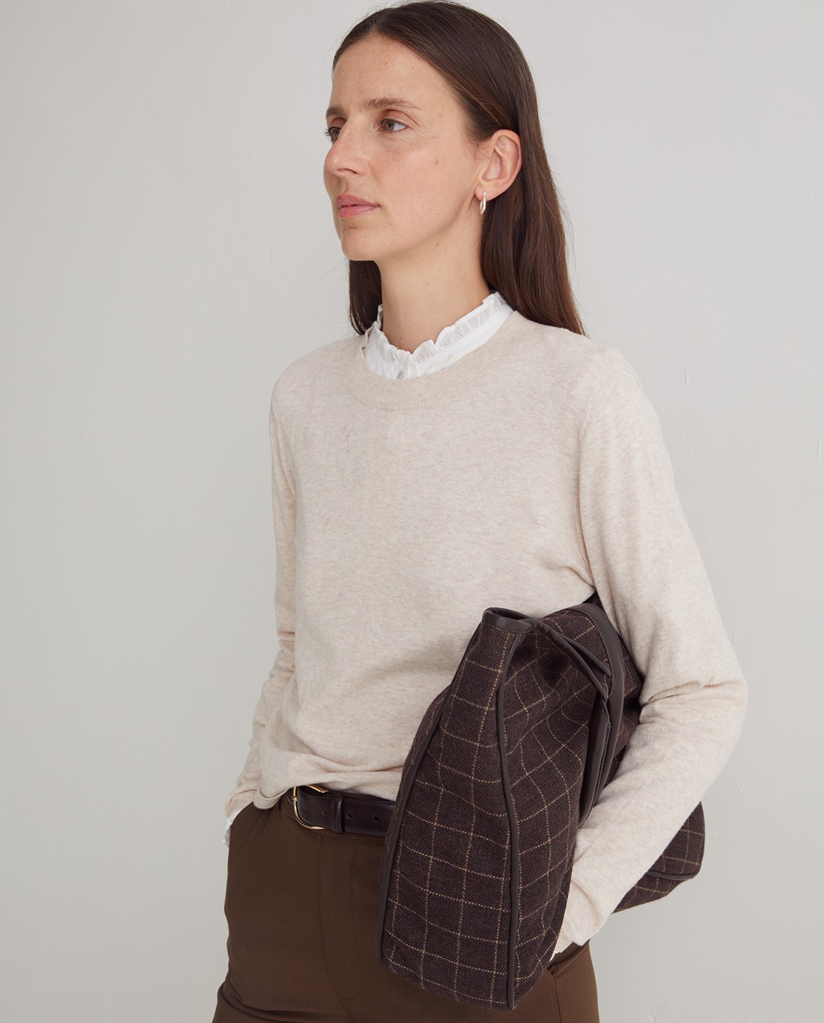 Pull col rond en coton bio - Pull 100% coton bio