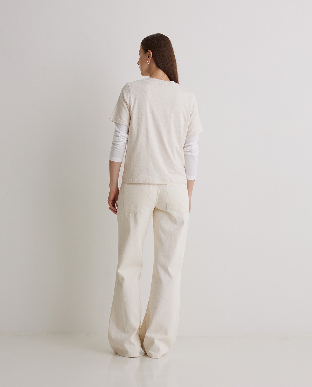 Wide leg jeans in raw organic cotton - 100% organic cotton jeans 5
