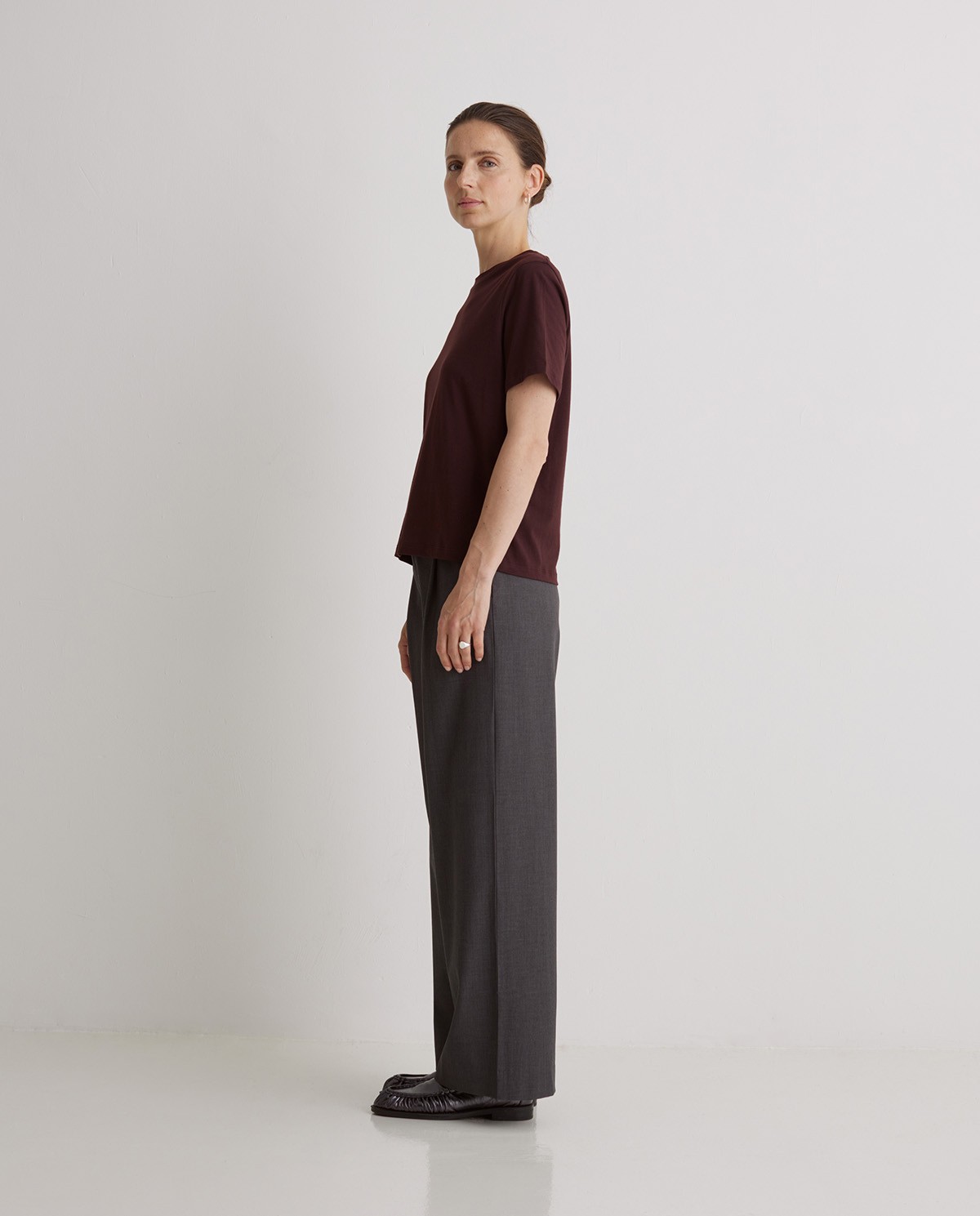 Gray pleated wide-leg suit pants - Wide-leg pants 5