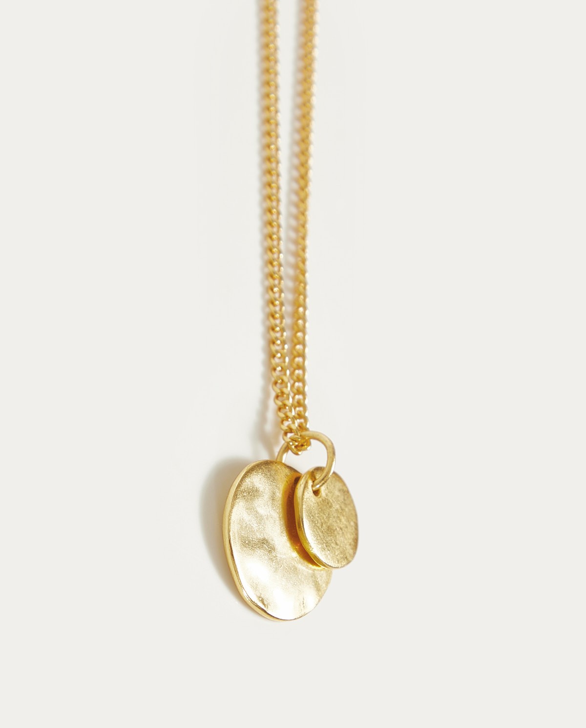 Double coin necklace Dorado