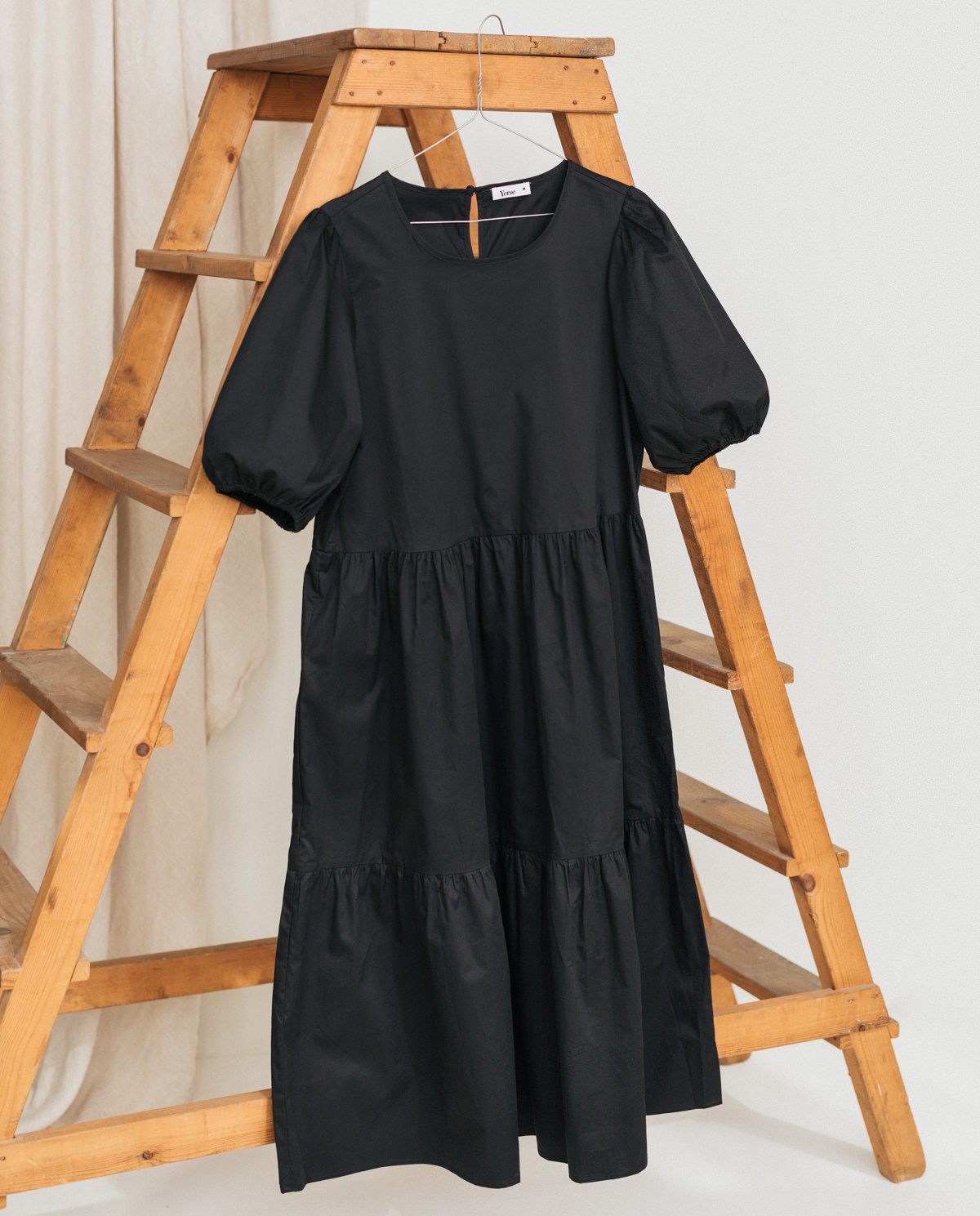 ruffled poplin dress