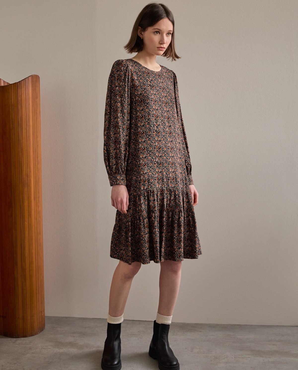 robe fluide imprimee