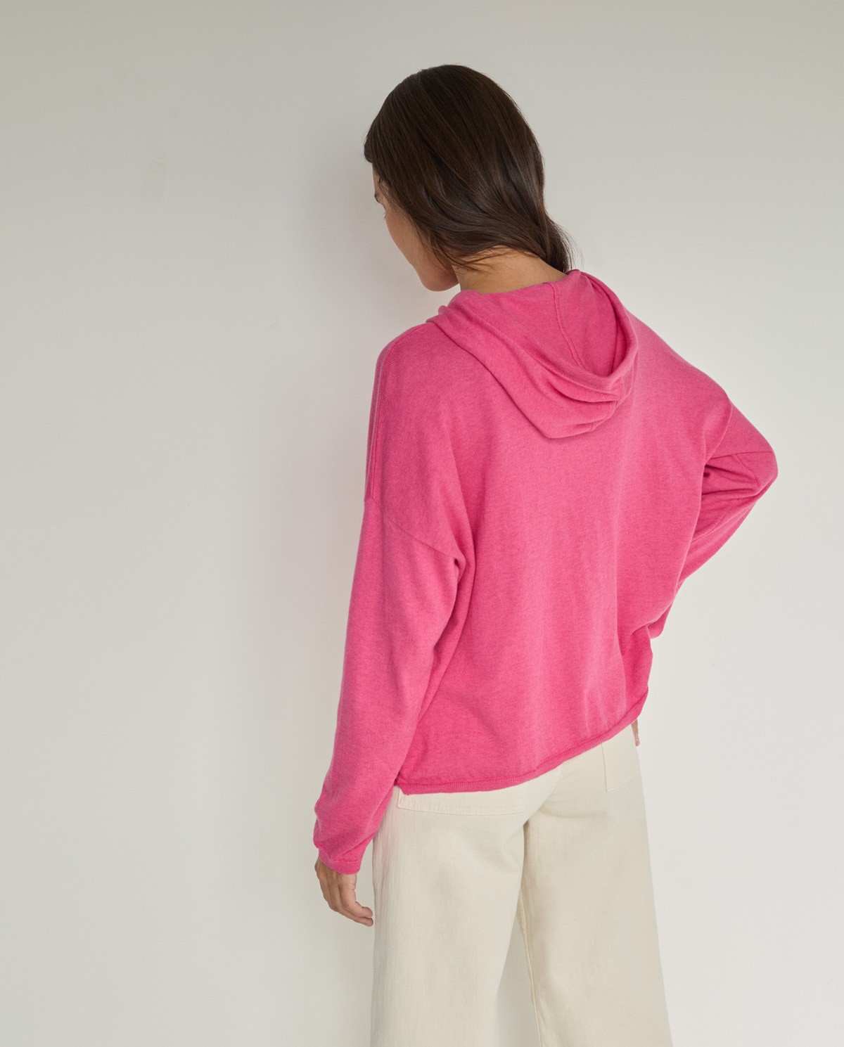 Jersey con capucha Fucsia