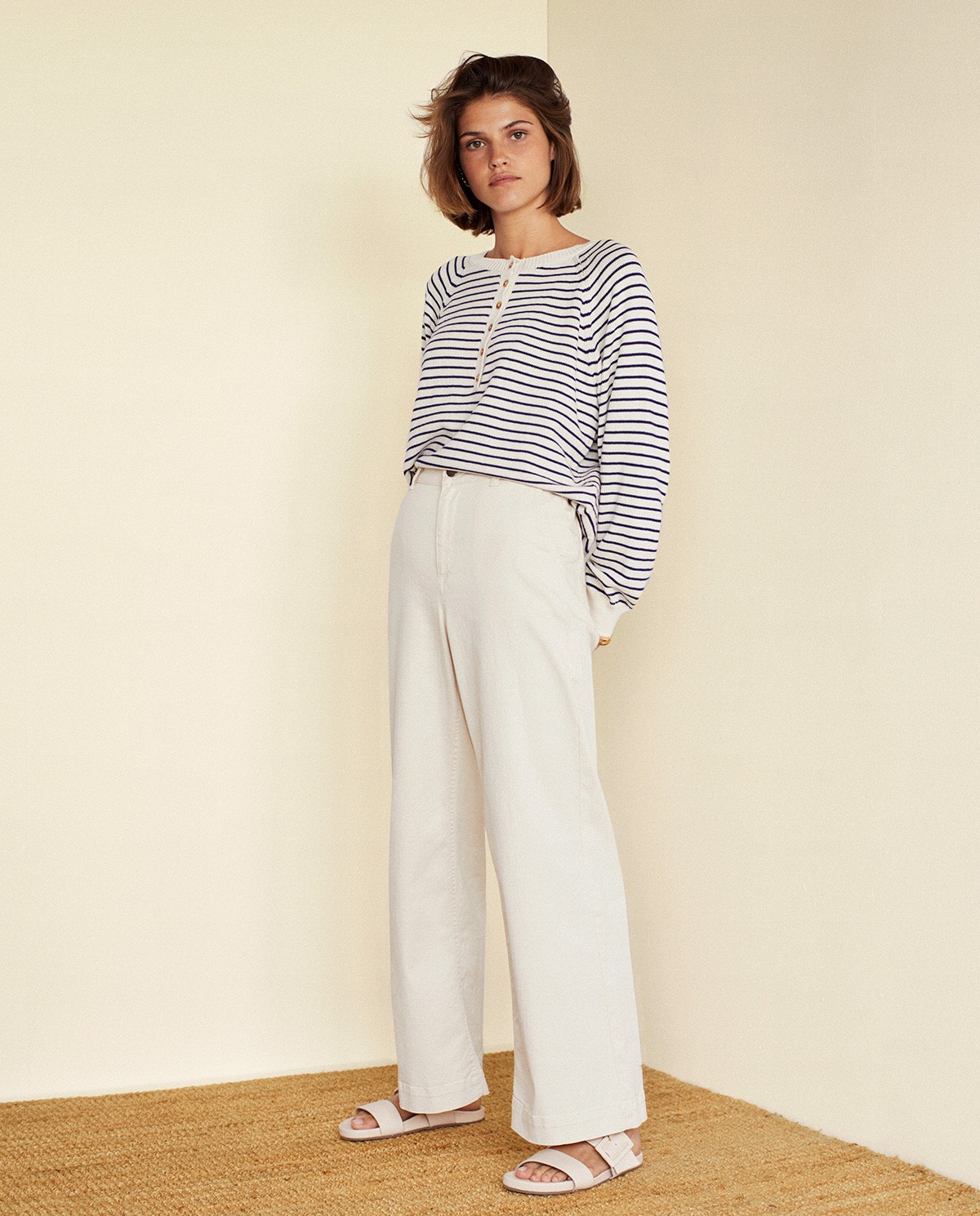 Wide leg denim trousers Crudo