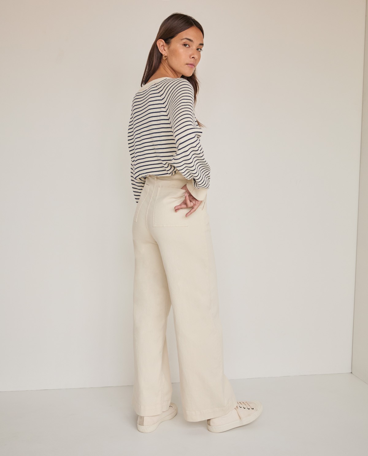 Wide leg denim trousers Crudo