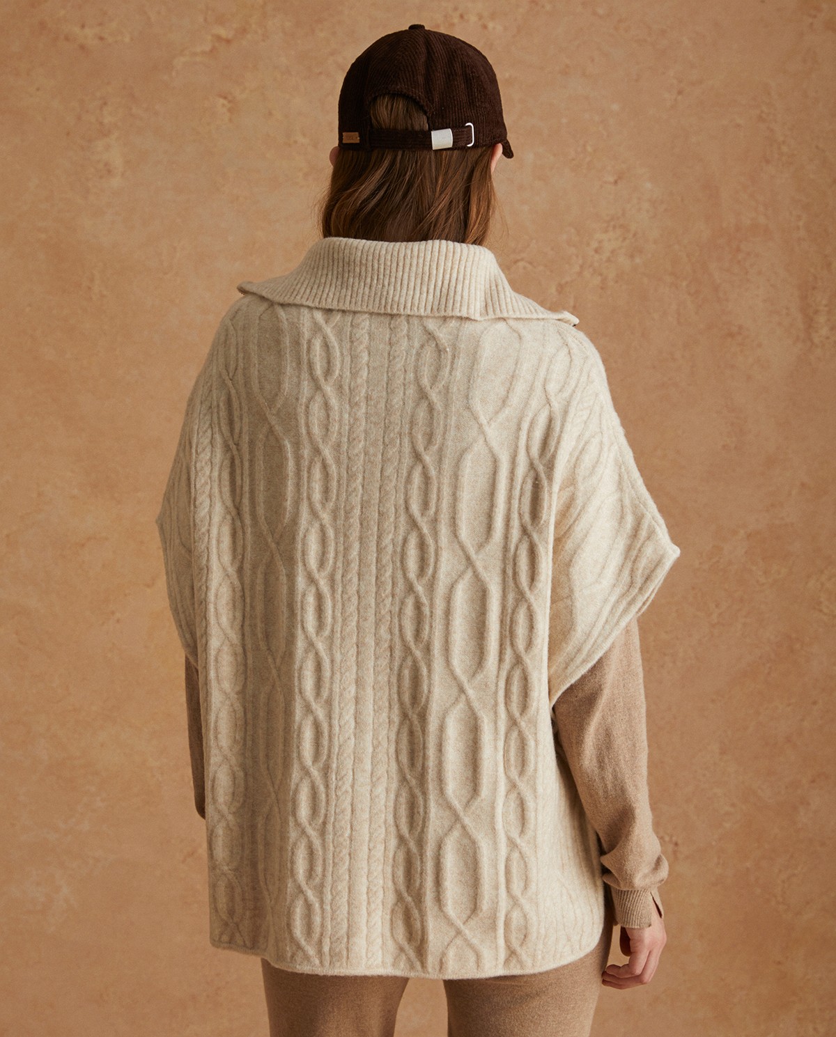 Poncho Beige