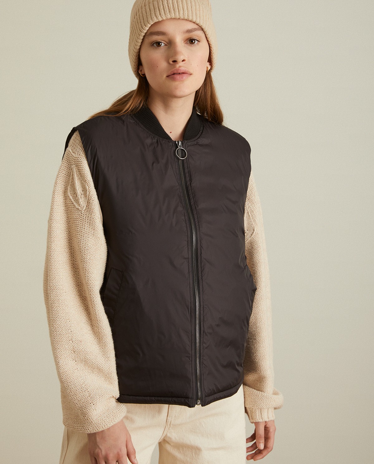 Gilet court noir online