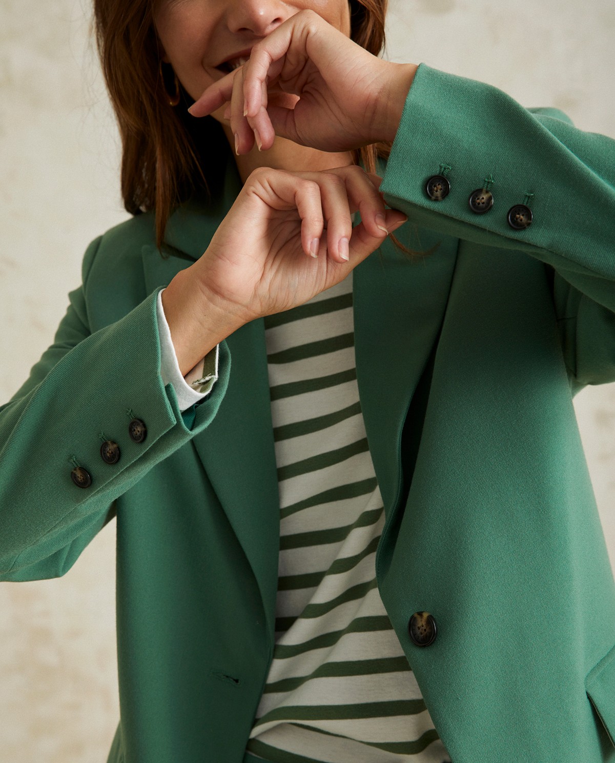 Shoulder pad blazer sales